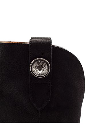 Stivale texano in nubuck nera VIA ROMA 15 | 4378NERO